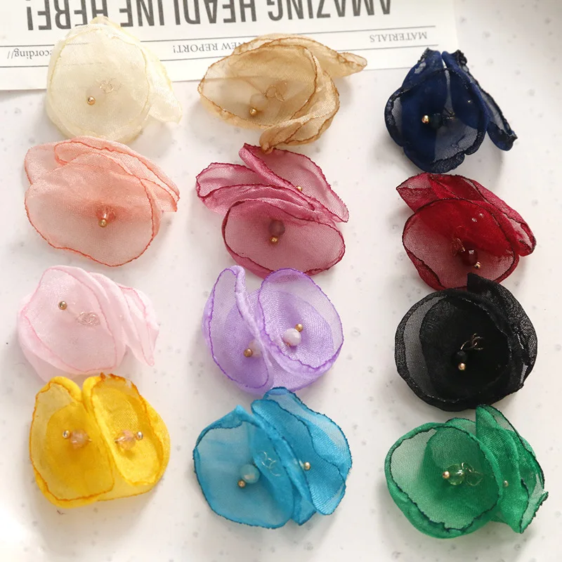 Summer style 50pcs/lot color print Polyester/Yarn petal handmade flowers shape florals beads diy jewelry earring/hair accessory
Summer style 50pcs/lot color print Polyester/Yarn petal handmade flowers shape florals beads diy jewelry earring/hair accessory