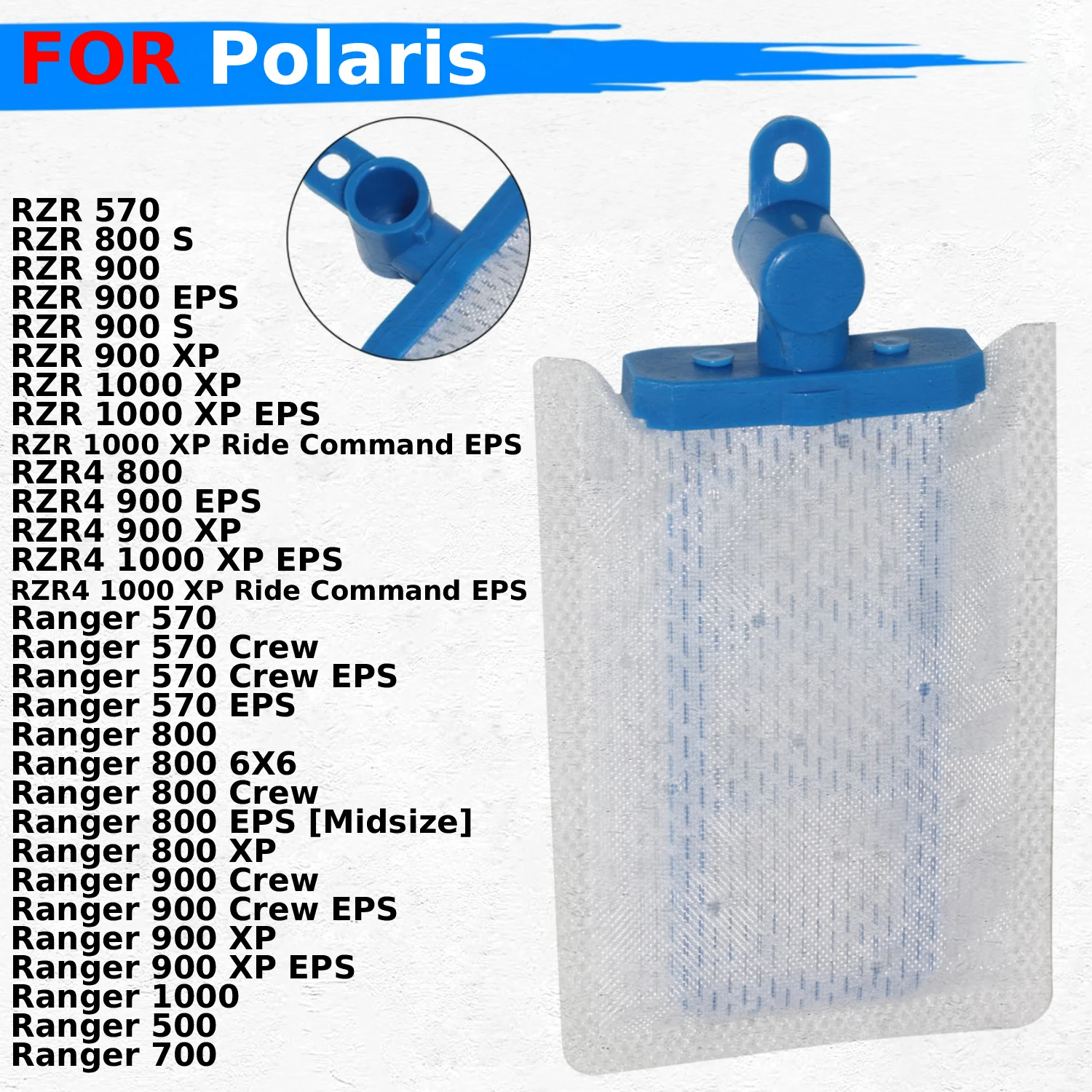 Motorcycle Fuel Pump Filter Element Filter Screen For Polaris 570 800 900 1000 RZR RZR4 Ranger EPS XP Crew Replace Accessories
Motorcycle Fuel Pump Filter Element Filter Screen For Polaris 570 800 900 1000 RZR RZR4 Ranger EPS XP Crew Replace Accessories