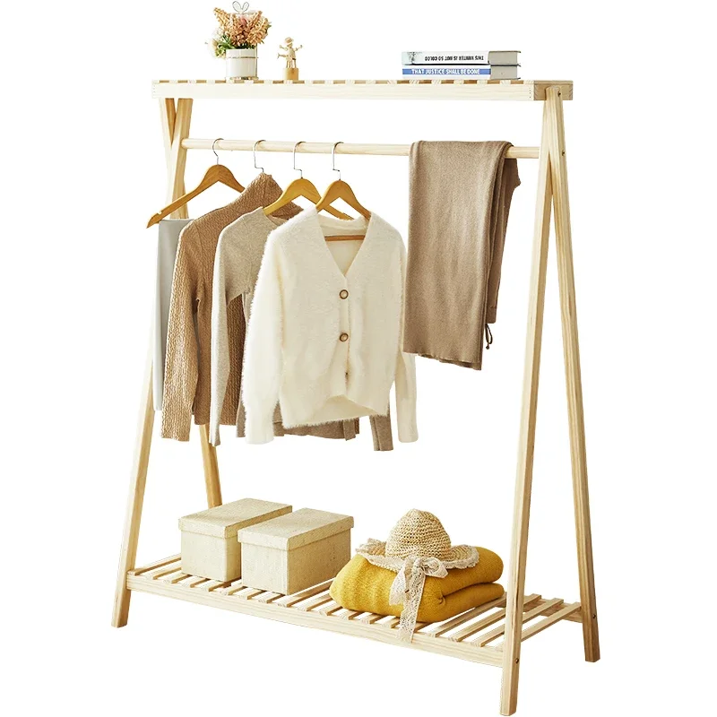 Floor hanger Hanging hanger Household all solid wood coat rack
Floor hanger Hanging hanger Household all solid wood coat rack