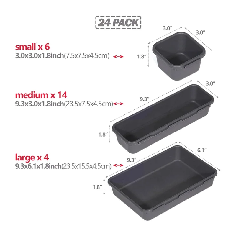 24 PCS Desk Drawer Organizer Tool Box Organizer Office Organization Junk Drawer Organizers For Office 
24 PCS Desk Drawer Organizer Tool Box Organizer Office Organization Junk Drawer Organizers For Office