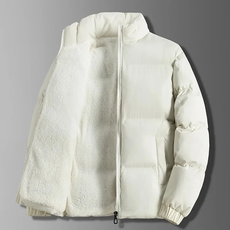Winter Puffer Jacket Men Warm Fleece Lined Fashion Thick Cotton Padded Jackets Stand Collar Casual Coats Windproof Plus Size 6XL
Winter Puffer Jacket Men Warm Fleece Lined Fashion Thick Cotton Padded Jackets Stand Collar Casual Coats Windproof Plus Size 6XL