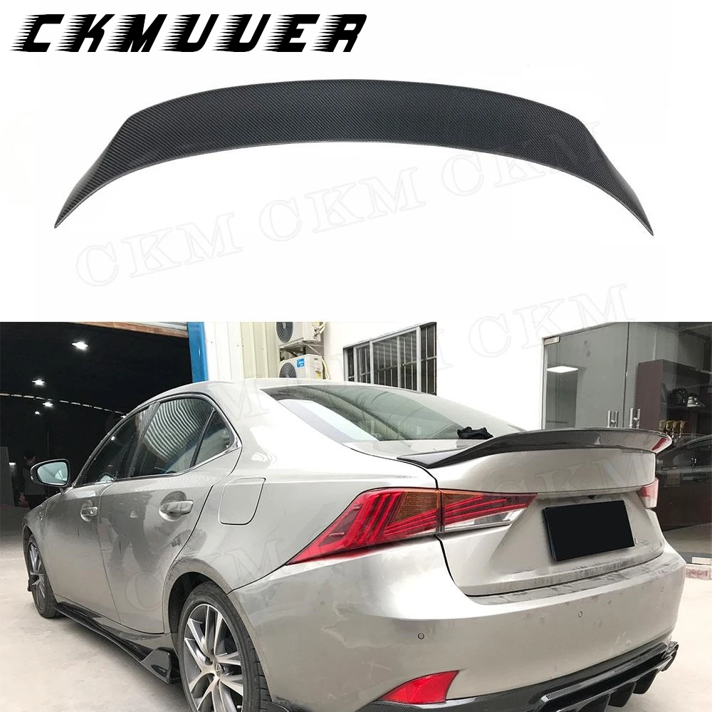 CKMUUER задний спойлер багажника из углеродного волокна для LEXUS IS300 IS350 IS F Sport Sedan 4-дверный спойлер багажника 2014-2018
CKMUUER задний спойлер багажника из углеродного волокна для LEXUS IS300 IS350 IS F Sport Sedan 4-дверный спойлер багажника 2014-2018