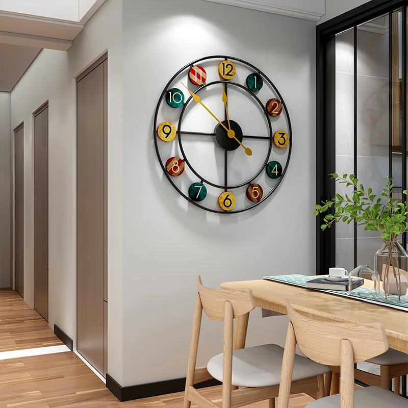 Iron Art Creative Living Room Decorative Silent Sweeping Wall Clock Roman Numerals European Circle Style High Density Dial Plate
Iron Art Creative Living Room Decorative Silent Sweeping Wall Clock Roman Numerals European Circle Style High Density Dial Plate