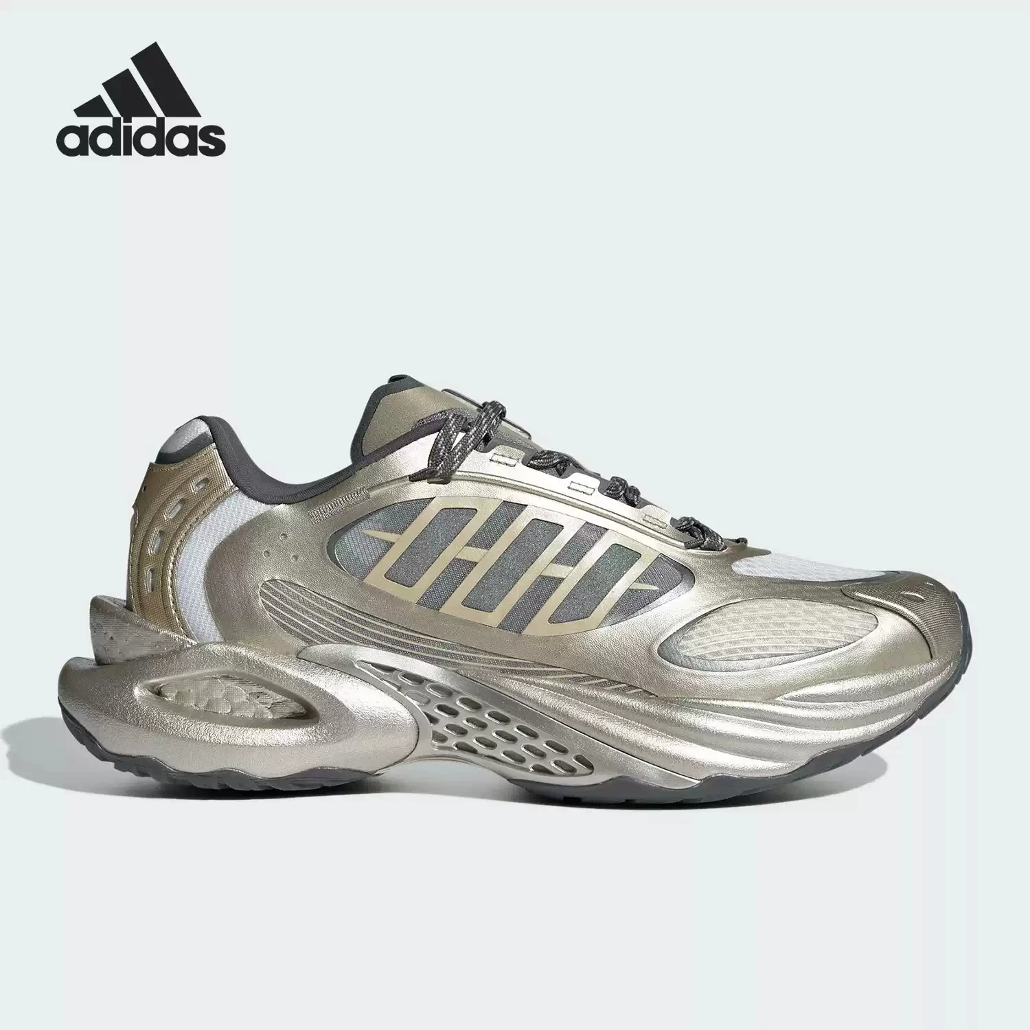 Adidas Men Metallic Brown Grey Running Shoes Mesh Cushion Rubber Outsole Lace Up Breathable Athletic Training Sneakers JQ4947
Adidas Men Metallic Brown Grey Running Shoes Mesh Cushion Rubber Outsole Lace Up Breathable Athletic Training Sneakers JQ4947