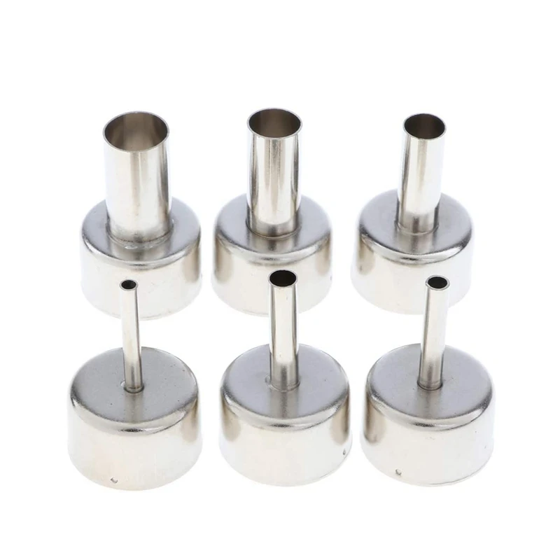 6 PCS 858 Universal Hot Air Nozzle Round Mouth Nozzle For Air Pump Type Hot Air Desoldering Station Accessories
6 PCS 858 Universal Hot Air Nozzle Round Mouth Nozzle For Air Pump Type Hot Air Desoldering Station Accessories