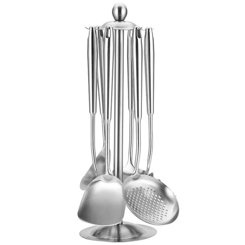 6/7Pcs Stainless Steel Cooking Tools Set, Pro Metal Kitchen Serving Utensils - Spatula Ladle Skimmer Pasta Server Serving Spoon
6/7Pcs Stainless Steel Cooking Tools Set, Pro Metal Kitchen Serving Utensils - Spatula Ladle Skimmer Pasta Server Serving Spoon