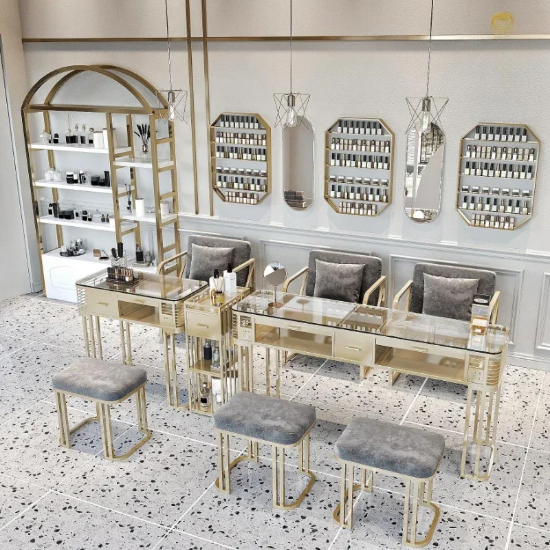 Professional Beauty Salon Nail Tables Manicure Makeup Luxury Glass Modern Nail Tables Living Room Mesa Manicura Furniture MR50NT
Professional Beauty Salon Nail Tables Manicure Makeup Luxury Glass Modern Nail Tables Living Room Mesa Manicura Furniture MR50NT