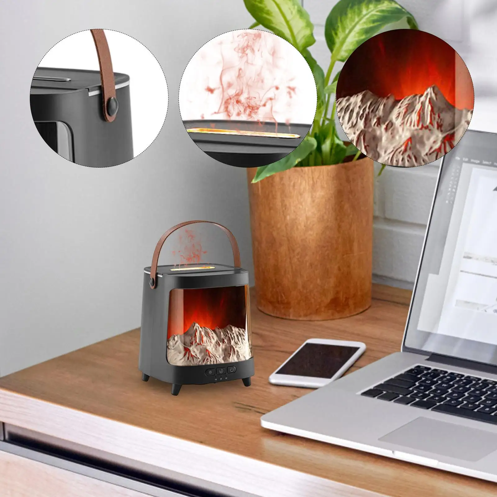 Увлажнитель пламени, 7-цветный светильник, диффузор воздуха пламени, умный ультра-тихий аппарат для ароматерапии, 200 мл, с таймером для рабочего стола в спальне
Увлажнитель пламени, 7-цветный светильник, диффузор воздуха пламени, умный ультра-тихий аппарат для ароматерапии, 200 мл, с таймером для рабочего стола в спальне