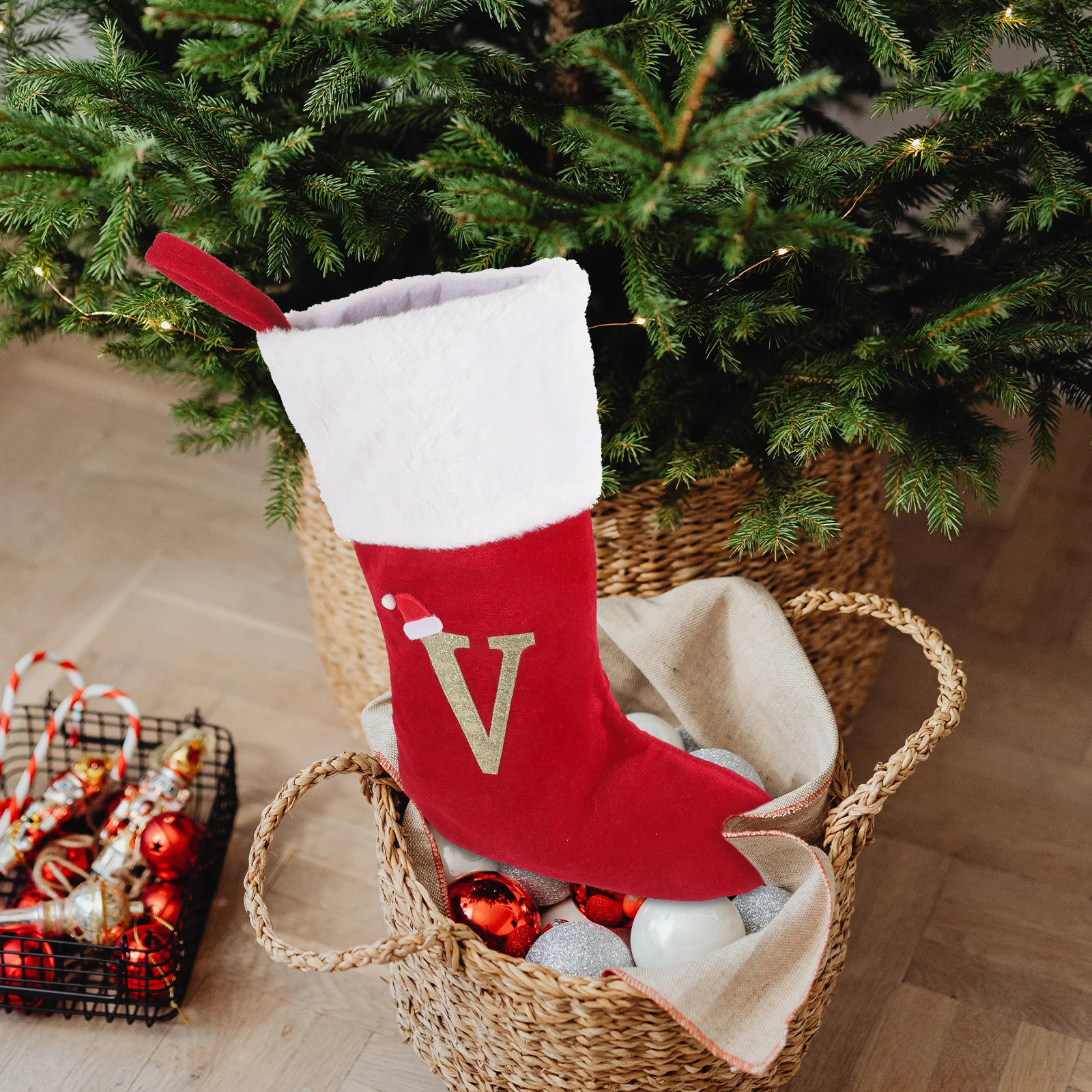 Christmas Socks Stocking Ornaments Inflatable with Letters Fabric Seasonal Décor for Stockings Decorate Baby
Christmas Socks Stocking Ornaments Inflatable with Letters Fabric Seasonal Décor for Stockings Decorate Baby