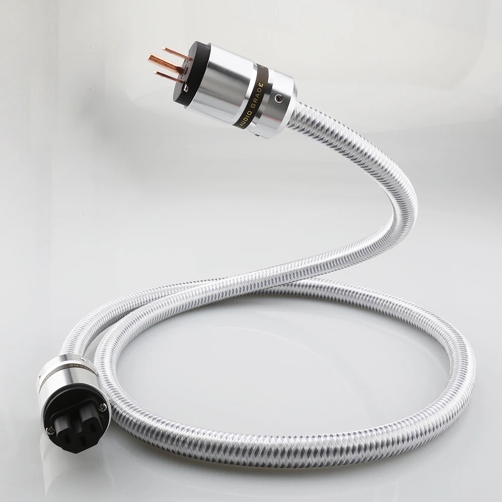 14AWG Audiophile Power Cord 125V 15A HiFi Audio AC Power Cable, Power Cord with 3-Prong US Version Gold Plated Plugs
14AWG Audiophile Power Cord 125V 15A HiFi Audio AC Power Cable, Power Cord with 3-Prong US Version Gold Plated Plugs