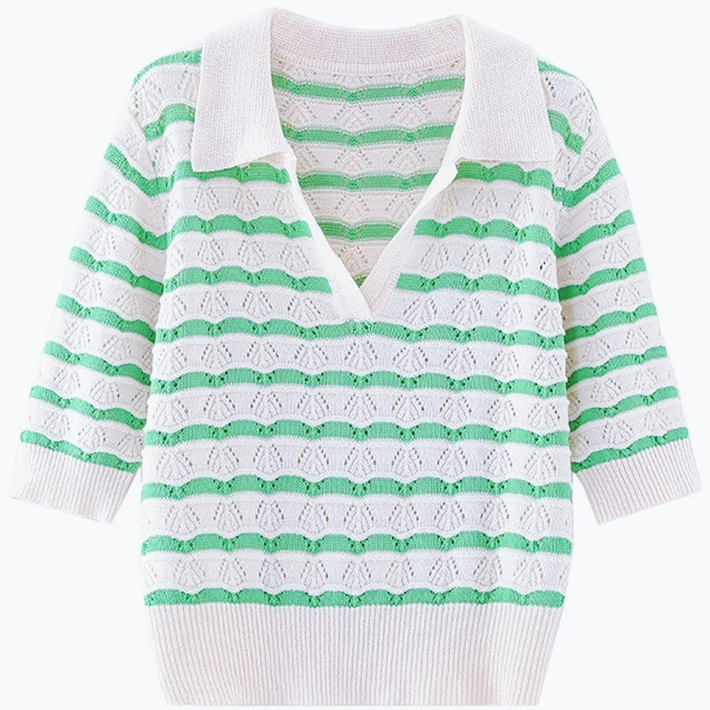 2026 Spring Summer Luxury Brand Design White Green Tshirt Knit Hollow T-shirt For Women Crop Top Dupes Knitwear Tees Clothing
2026 Spring Summer Luxury Brand Design White Green Tshirt Knit Hollow T-shirt For Women Crop Top Dupes Knitwear Tees Clothing