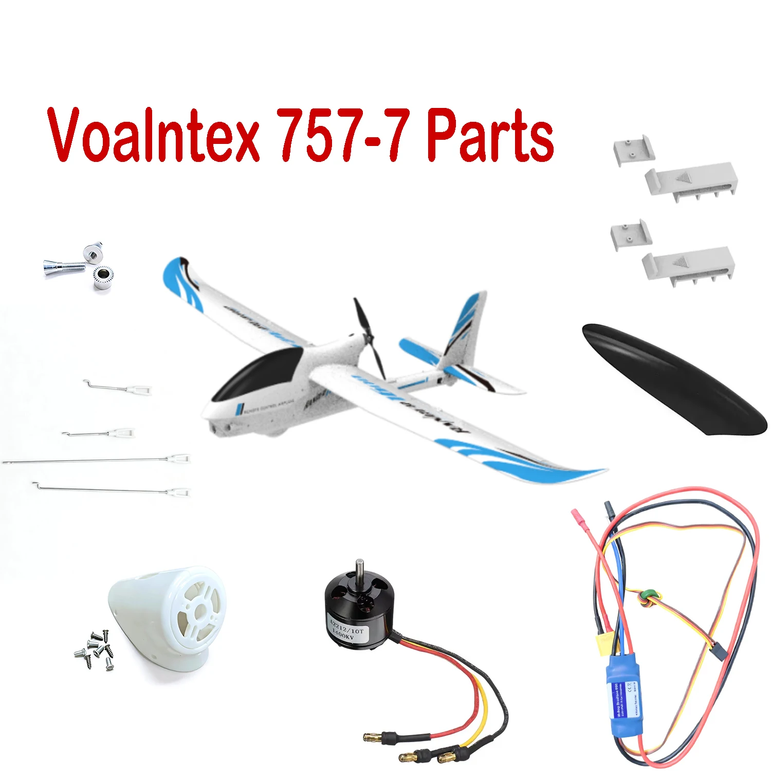 RC Airplane Spare Parts For Ranger 1600 Volantex 757-7 Servo Brushless-Motor Propeller Canopy Wing Connector & More
RC Airplane Spare Parts For Ranger 1600 Volantex 757-7 Servo Brushless-Motor Propeller Canopy Wing Connector & More