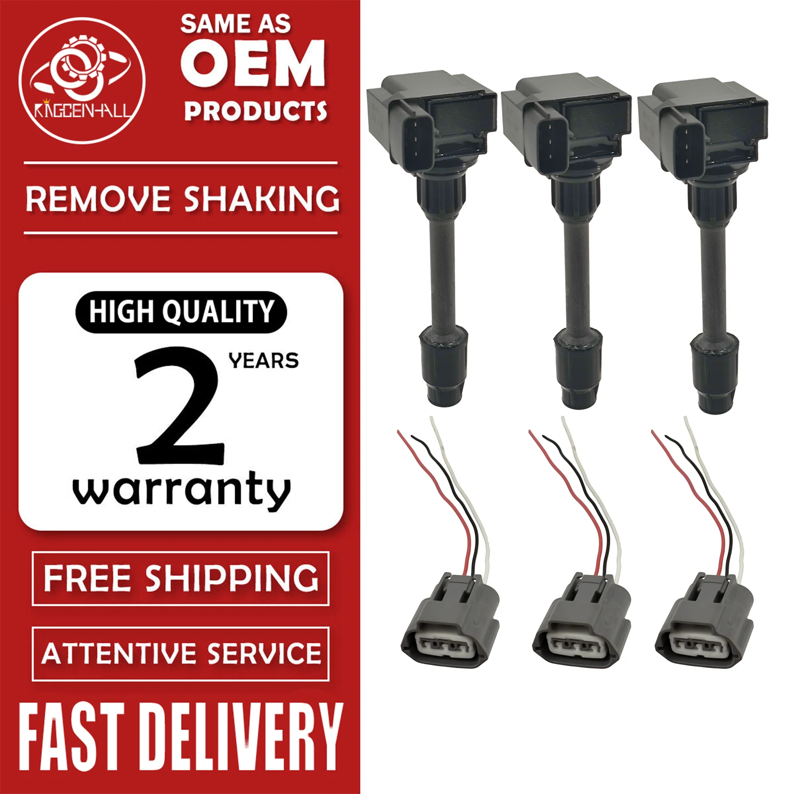 3pcs New Ignition Coil+plug Compatible with Infiniti I30 3L V6 Replacement Of 224482Y005 22448-2Y005
3pcs New Ignition Coil+plug Compatible with Infiniti I30 3L V6 Replacement Of 224482Y005 22448-2Y005