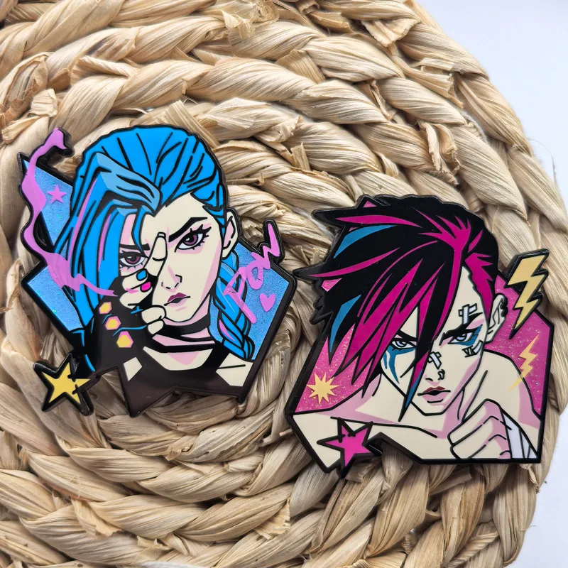 GAME Jinx Was Here Badge Pastel Hard Enamel Pin Brooch Jewelry Backpack Decorate Vi and Cait enamel Collection
GAME Jinx Was Here Badge Pastel Hard Enamel Pin Brooch Jewelry Backpack Decorate Vi and Cait enamel Collection