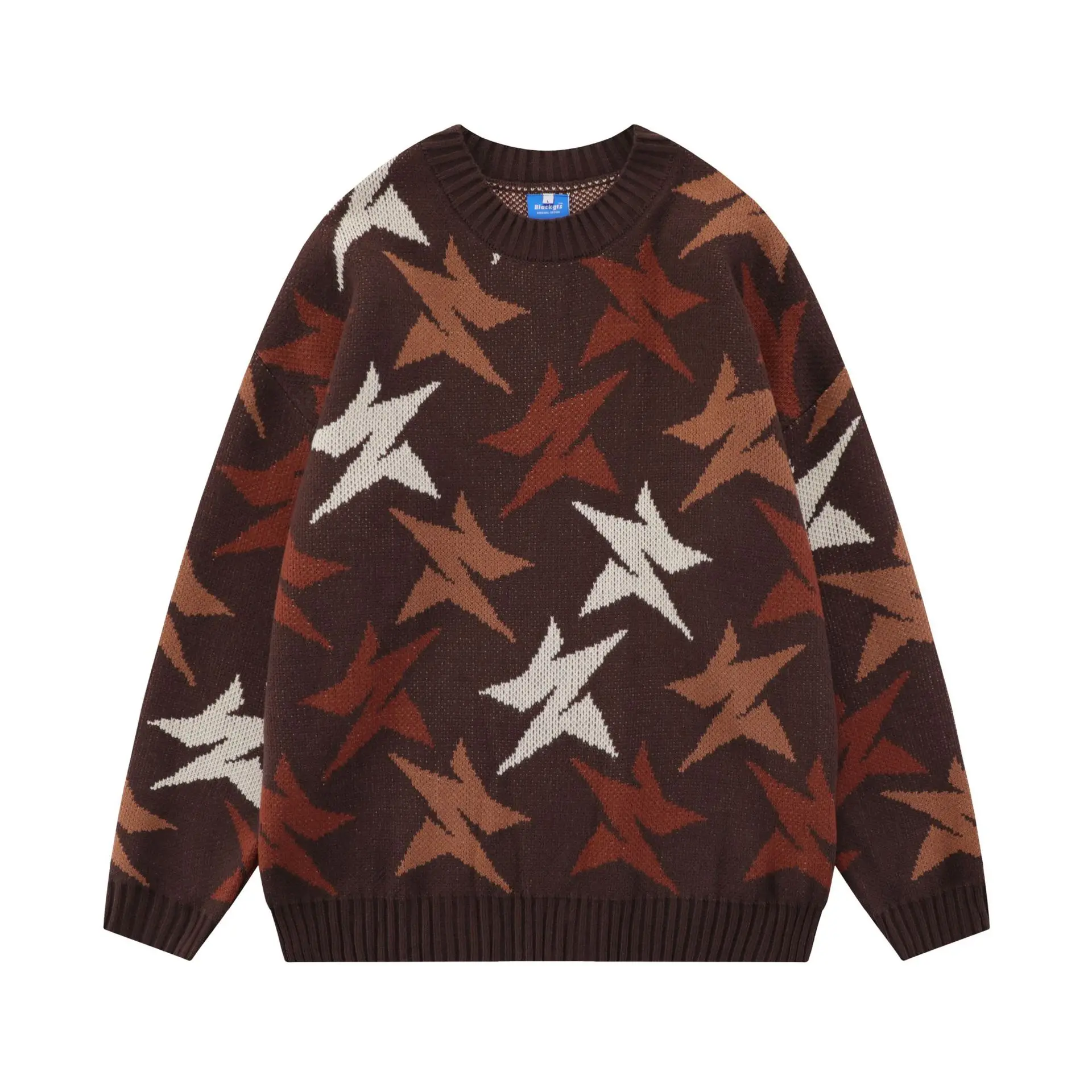 Men's American Pattern Jacquard Sweaters Comfortable Casual Round Neck Pullovers Unisex Street Versatile Couple Long Sleeve Knit
Men's American Pattern Jacquard Sweaters Comfortable Casual Round Neck Pullovers Unisex Street Versatile Couple Long Sleeve Knit