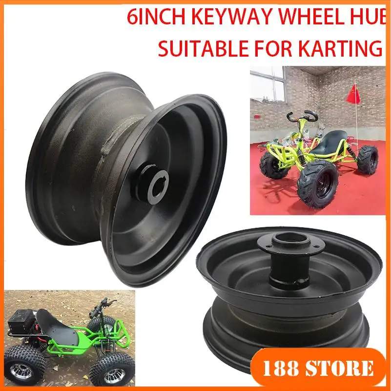 6 Inch Wheel Hub Use 145/70-6 13x5.00-6 13x6.50-6 Tire Tyre ATV 3 Hole Vacuum Rims for 110-125cc Go-Kart ATV Lawn Mower
6 Inch Wheel Hub Use 145/70-6 13x5.00-6 13x6.50-6 Tire Tyre ATV 3 Hole Vacuum Rims for 110-125cc Go-Kart ATV Lawn Mower