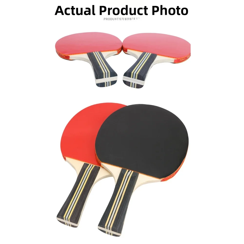 Beginner Table Tennis Racket Kit with 7-Ply Poplar Blade Double-Sided Inverted Rubber and Deep Sponge Elasticity
Beginner Table Tennis Racket Kit with 7-Ply Poplar Blade Double-Sided Inverted Rubber and Deep Sponge Elasticity