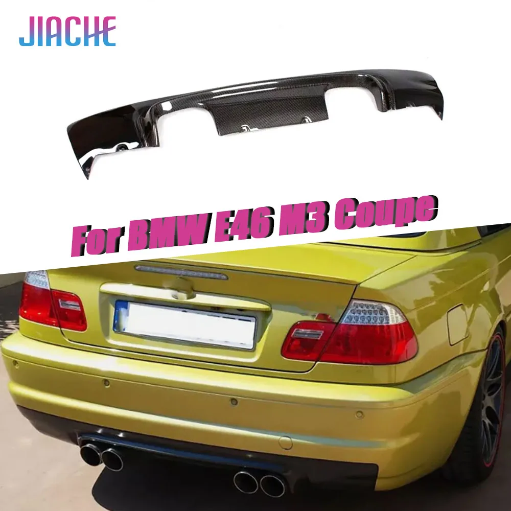Real Carbon Fiber Rear Diffuser Bumper Lip For BMW E46 M3 Coupe 2000 2001 2002 2003 2004 2005 2006 Car Body kit Tuning Parts
Real Carbon Fiber Rear Diffuser Bumper Lip For BMW E46 M3 Coupe 2000 2001 2002 2003 2004 2005 2006 Car Body kit Tuning Parts