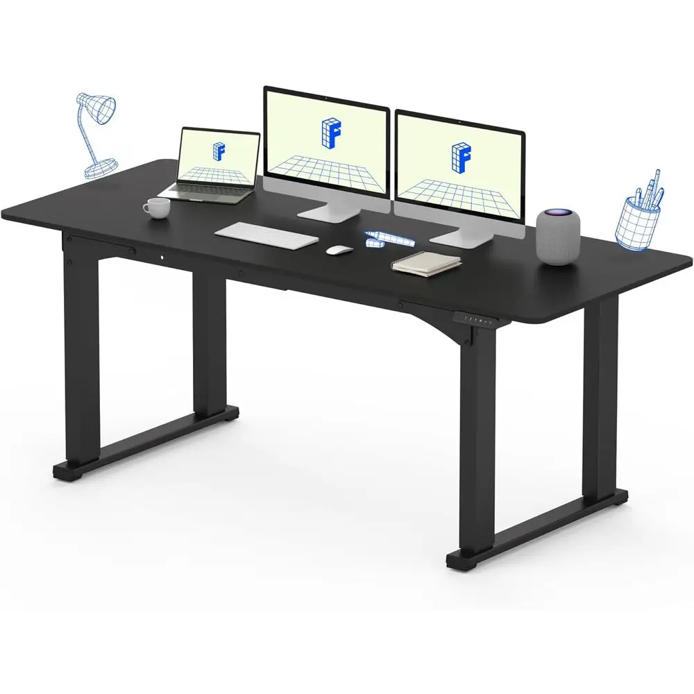 4 Leg Standing Desk 71 x 32 Inch Electric Adjustable Height Sit Stand Desk with Splice Board Home Oice Desk, Black Top + Black e
4 Leg Standing Desk 71 x 32 Inch Electric Adjustable Height Sit Stand Desk with Splice Board Home Oice Desk, Black Top + Black e