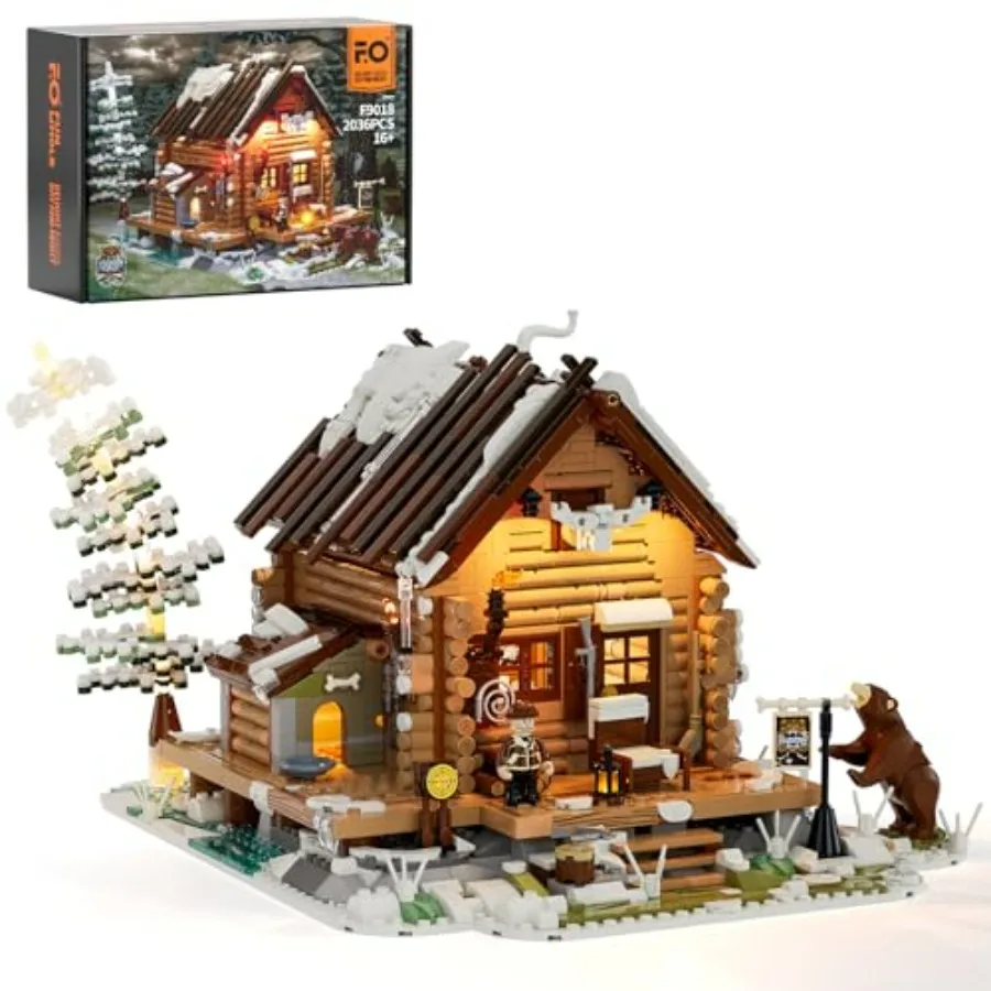 Retro Wooden Cabin LED Light Building Set 2036 Pcs for Adults and Teens Indoor Lighting Construction Model in Brown with Modern
Retro Wooden Cabin LED Light Building Set 2036 Pcs for Adults and Teens Indoor Lighting Construction Model in Brown with Modern