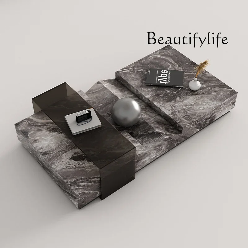 Rock slab coffee table small apartment household Italian light luxury living room modern simple high-end designer fashion
Rock slab coffee table small apartment household Italian light luxury living room modern simple high-end designer fashion