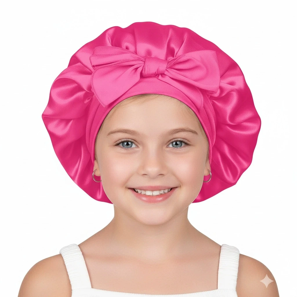 1-10Y Baby Hair Bonnet for Sleep Hair Protect Single-layer Satin Bonnets Children Night Sleep Hat Long Ribbon Knot Silk Hair Cap
1-10Y Baby Hair Bonnet for Sleep Hair Protect Single-layer Satin Bonnets Children Night Sleep Hat Long Ribbon Knot Silk Hair Cap