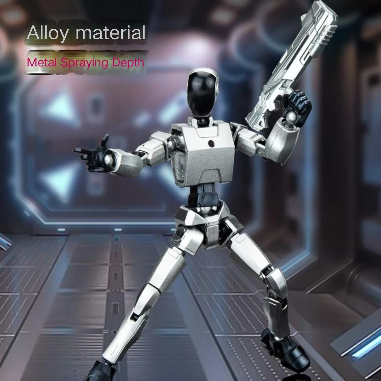 Multi-jointed Alloy Robot Toy Movable Figure with Suction Cup Metal Mecha for Boys
Multi-jointed Alloy Robot Toy Movable Figure with Suction Cup Metal Mecha for Boys