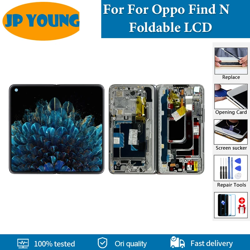 Original AMOLED Main Screen 7.1"For Oppo Find N LCD Display Touch Screen Digitizer Assembly For Oppo Find N LCD Replacement
Original AMOLED Main Screen 7.1"For Oppo Find N LCD Display Touch Screen Digitizer Assembly For Oppo Find N LCD Replacement