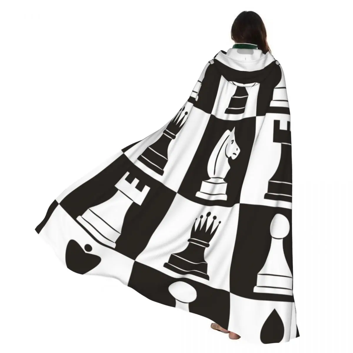 Adult Halloween Chess Pieces On Board Cloak Cape Hooded Medieval Costume Full Length Dress Coat
Adult Halloween Chess Pieces On Board Cloak Cape Hooded Medieval Costume Full Length Dress Coat