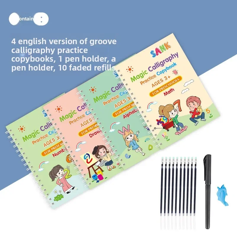 Полная английская версия красного обучения для детей Groove Magic Calligraphy Post New Young Children Link Practice Calligraphy Post
Полная английская версия красного обучения для детей Groove Magic Calligraphy Post New Young Children Link Practice Calligraphy Post