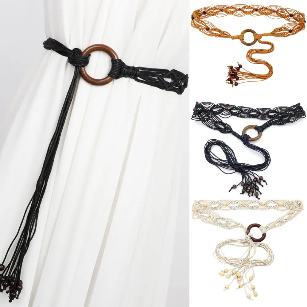 Hot Versatile Woven Belt Bohemian Waist Decoration Ethnic Style Belt Handmade Knot Women's Waistband Dress Waist Chain
Hot Versatile Woven Belt Bohemian Waist Decoration Ethnic Style Belt Handmade Knot Women's Waistband Dress Waist Chain