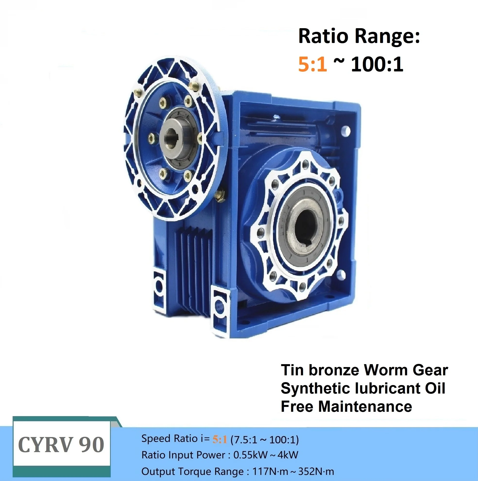 Червячная коробка передач Motovario Bonfiglioli NMRW90 RV90 RV090, выход 35 мм, вход 19/22/24/28 мм, двигатель 0,55–4 кВт, оловянная бронза + синтетическое масло
Червячная коробка передач Motovario Bonfiglioli NMRW90 RV90 RV090, выход 35 мм, вход 19/22/24/28 мм, двигатель 0,55–4 кВт, оловянная бронза + синтетическое масло