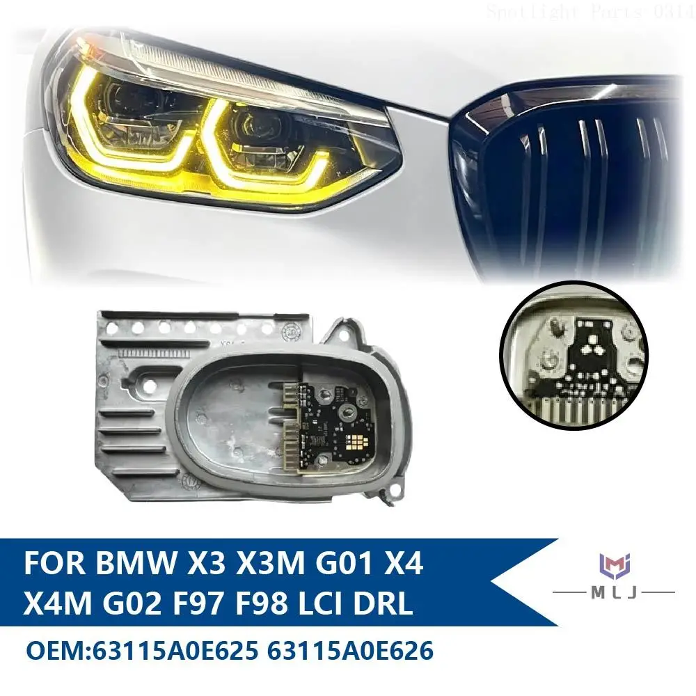 63115A0E626 For BMW X3 X3M G01 X4 X4M G02 F97 F98 LCI Headlight LED Control Module LemonYellow DRL Angel Eyes Module 63115A0E625
63115A0E626 For BMW X3 X3M G01 X4 X4M G02 F97 F98 LCI Headlight LED Control Module LemonYellow DRL Angel Eyes Module 63115A0E625