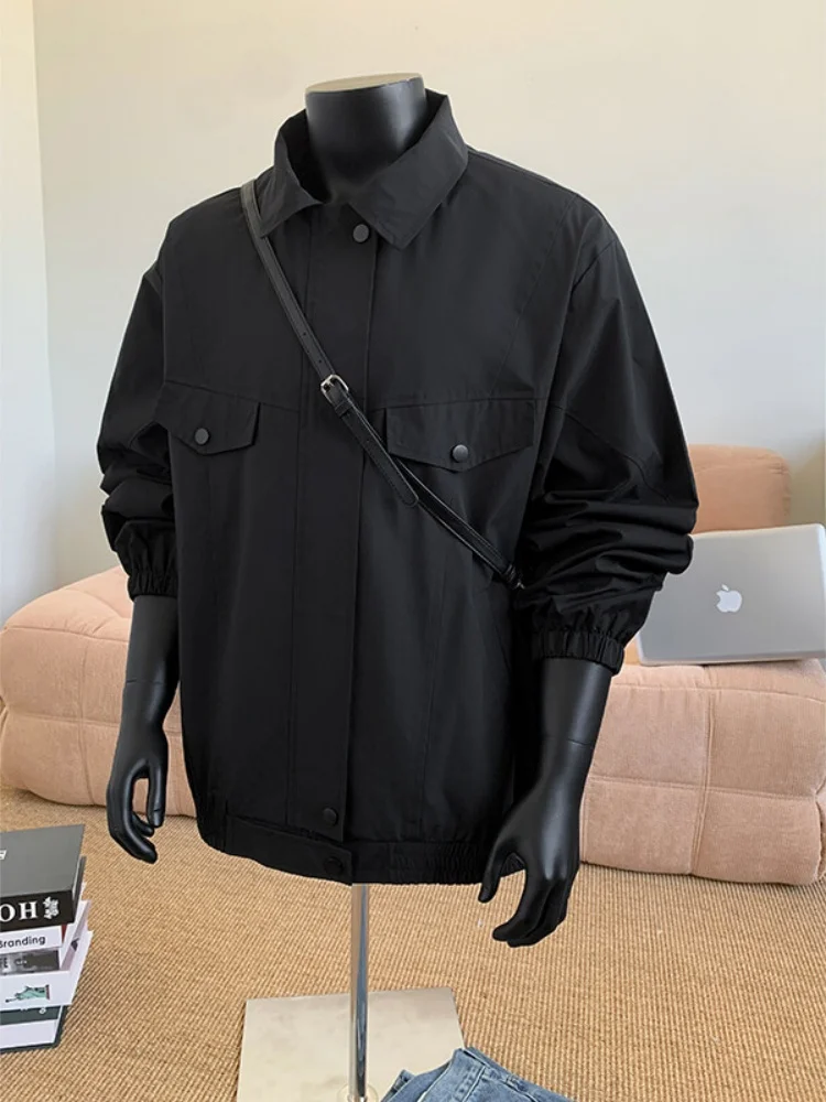 American Sle Cleanfit Workwear Jaet Men's Spring Autumn Flip Collar Top Trendy Pilot Jaet Loose Fit Multi kets
American Sle Cleanfit Workwear Jaet Men's Spring Autumn Flip Collar Top Trendy Pilot Jaet Loose Fit Multi kets