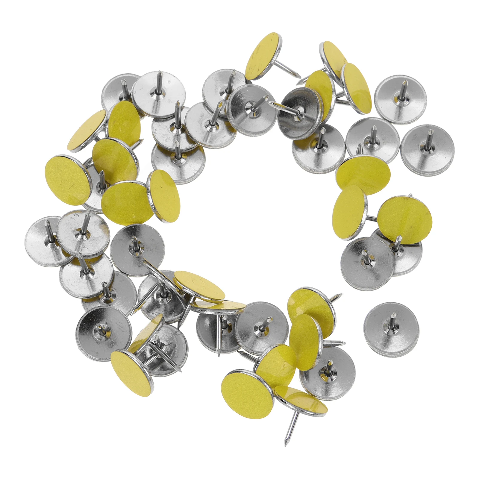 50pcs Reflective Thumbtacks Yellow Pins for Camping Markers Signs Glow Tacks Large Capacity Outdoor Use
50pcs Reflective Thumbtacks Yellow Pins for Camping Markers Signs Glow Tacks Large Capacity Outdoor Use