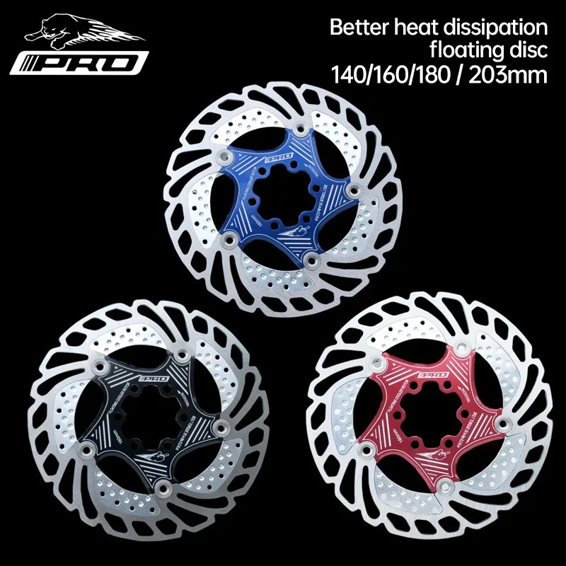 IIIPRO Mountain Bike MTB DH 6inch 160/180/203mm Cooling Disc Heat Dissipation Brake Rotor Down Hill Floating bicycle Brake Rotor
IIIPRO Mountain Bike MTB DH 6inch 160/180/203mm Cooling Disc Heat Dissipation Brake Rotor Down Hill Floating bicycle Brake Rotor