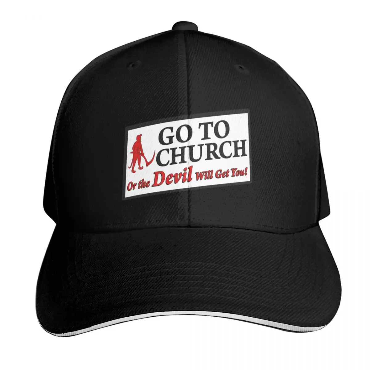 Go To Church Or The Devil Will Get You Baseball Cap Sun Cap Brand Man cap winter hats for men Bobble Hat Men Golf Wear Women's
Go To Church Or The Devil Will Get You Baseball Cap Sun Cap Brand Man cap winter hats for men Bobble Hat Men Golf Wear Women's