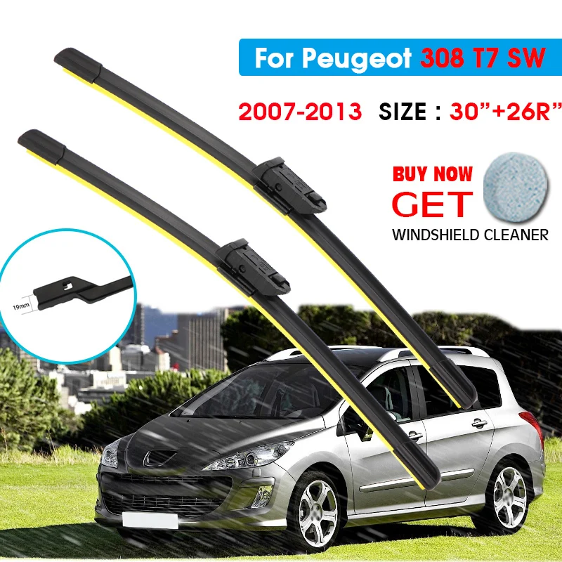 Car Silicone Wiper Blade For Peugeot 308 T7 SW 30"+26R" 2007-2013 Auto Windscreen Windshield Wiper Blades Window Wash
Car Silicone Wiper Blade For Peugeot 308 T7 SW 30"+26R" 2007-2013 Auto Windscreen Windshield Wiper Blades Window Wash