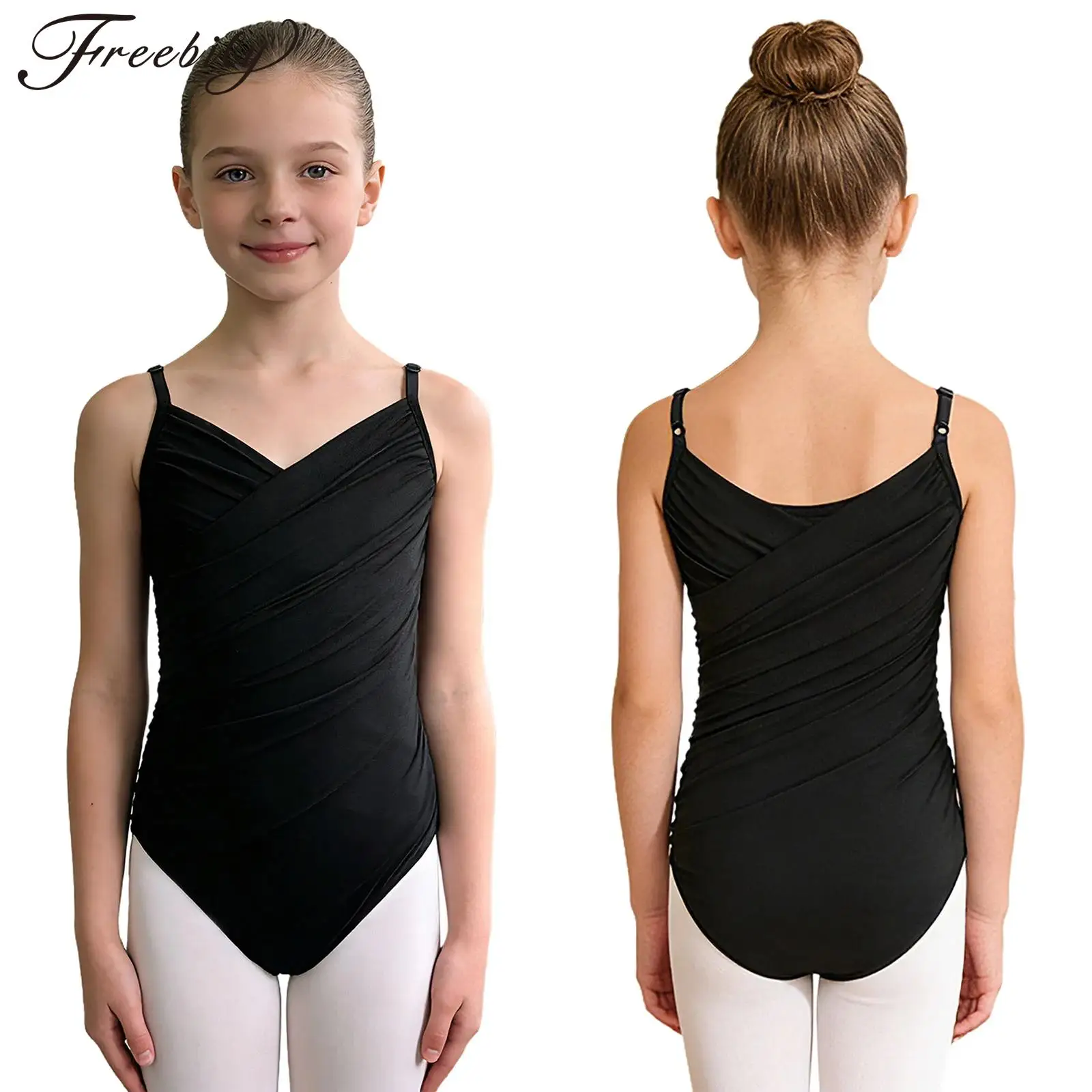 Детский балетный комбинезон для девочек с регулируемыми бретелями, сетчатыми вставками и драпировкой, для йоги и гимнастики
Детский балетный комбинезон для девочек с регулируемыми бретелями, сетчатыми вставками и драпировкой, для йоги и гимнастики