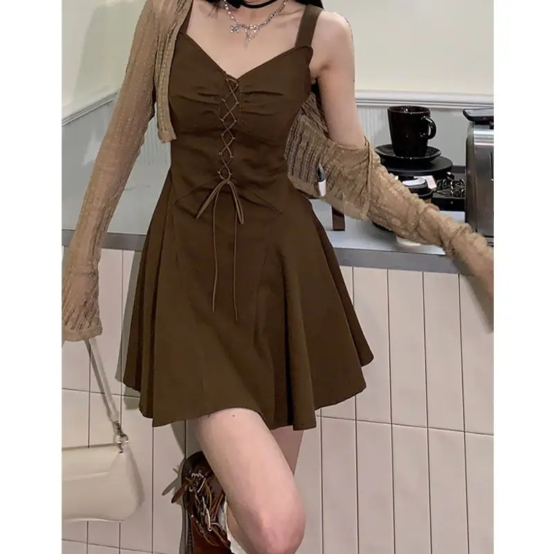 Summer Sexy Camis Dress for Women Slim A-line Mini Short Skirt + Cardigan Two-piece Set Fashion Street Y2k Dress Women Clothing
Summer Sexy Camis Dress for Women Slim A-line Mini Short Skirt + Cardigan Two-piece Set Fashion Street Y2k Dress Women Clothing