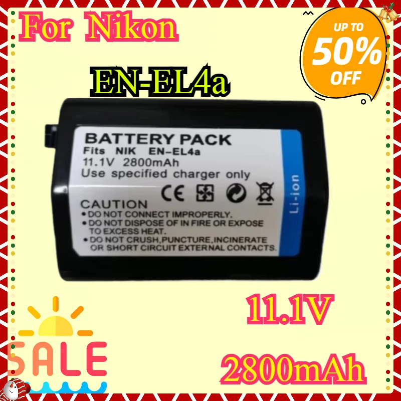 New 1Pcs 2800mAh EN-EL4 EL4 EN-EL4A EL4A Camera Battery for Nikon D2H D2Hs D2X D2Xs D3 D3S F6 MH-21 Batteria
New 1Pcs 2800mAh EN-EL4 EL4 EN-EL4A EL4A Camera Battery for Nikon D2H D2Hs D2X D2Xs D3 D3S F6 MH-21 Batteria