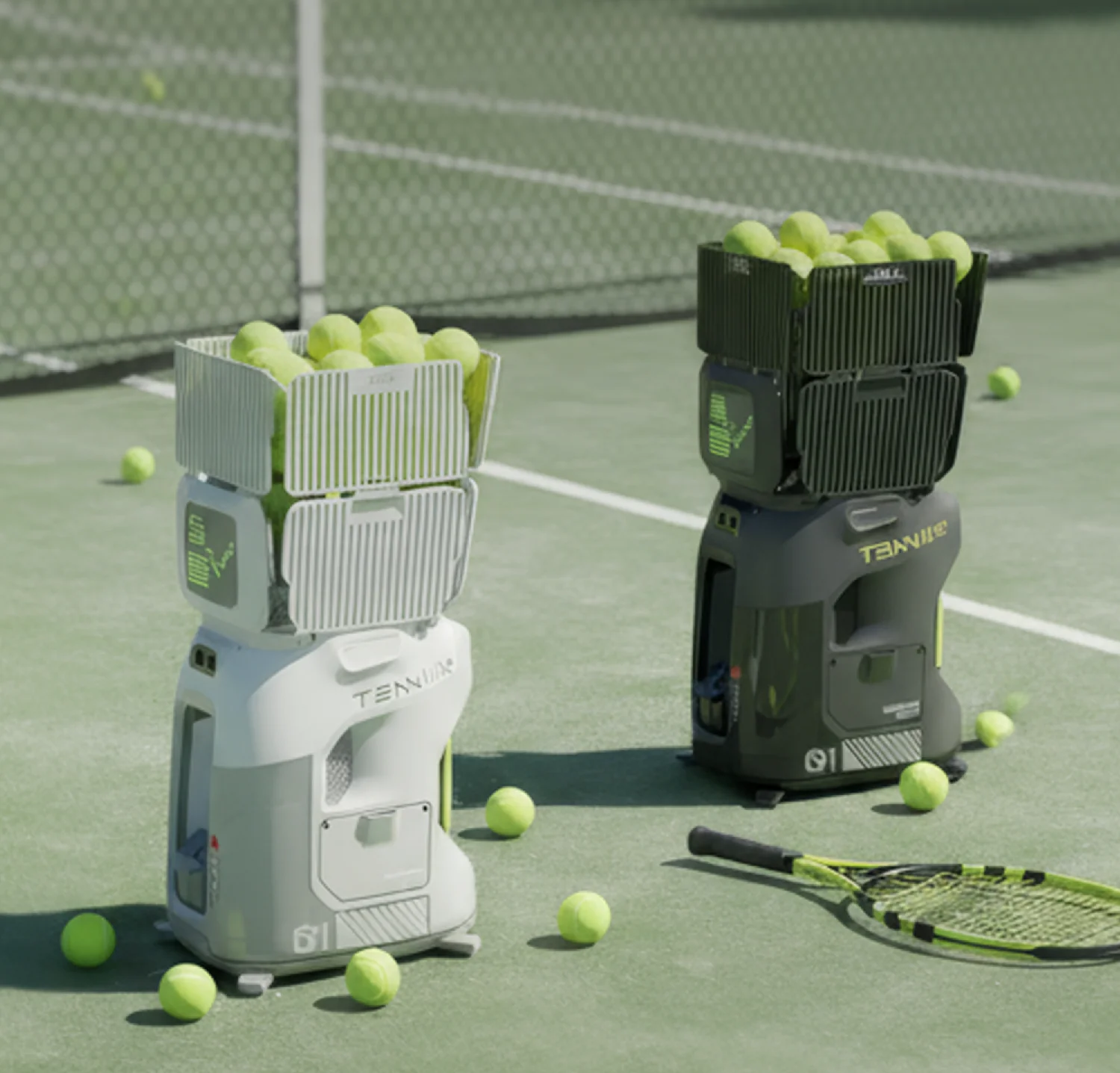 Tenniix Tennis Ball Machine AI Coach Voice-Control Training Tennis Ball Launch Training Shooting Machine
Tenniix Tennis Ball Machine AI Coach Voice-Control Training Tennis Ball Launch Training Shooting Machine