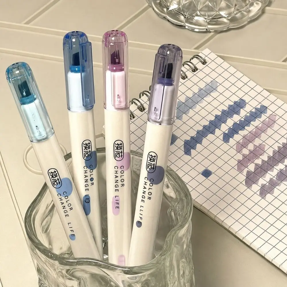 4pcs Portable Refillable Highlighter Pen Quick Dry Soft Tip Art Marker Pen Mild Pastel Color Note Taking Markers School Office
4pcs Portable Refillable Highlighter Pen Quick Dry Soft Tip Art Marker Pen Mild Pastel Color Note Taking Markers School Office