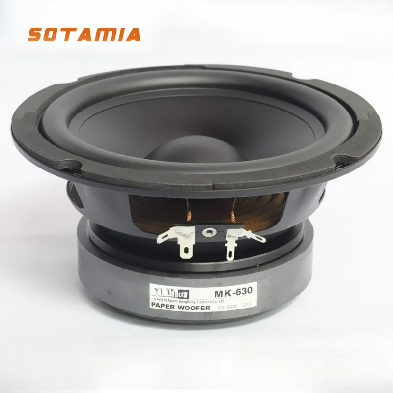 SOTAMIA 1PCS 6.5 Inch Mid Bass Speaker 8 Ohm 120W Large Magnetic Steel Composite Paper Tray HIFI Audio Sound Music Home Theater
SOTAMIA 1PCS 6.5 Inch Mid Bass Speaker 8 Ohm 120W Large Magnetic Steel Composite Paper Tray HIFI Audio Sound Music Home Theater