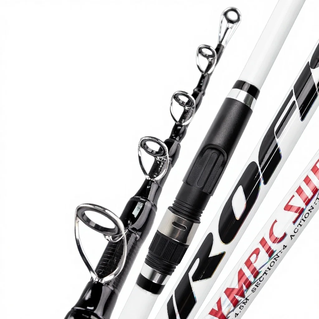 Remote Throwing Lightweight Telescopic Sea Beach Fishing Pole 4.5m High Carbon Hard 5+ Sections 140mm Collapsed Shore Surf
Remote Throwing Lightweight Telescopic Sea Beach Fishing Pole 4.5m High Carbon Hard 5+ Sections 140mm Collapsed Shore Surf
