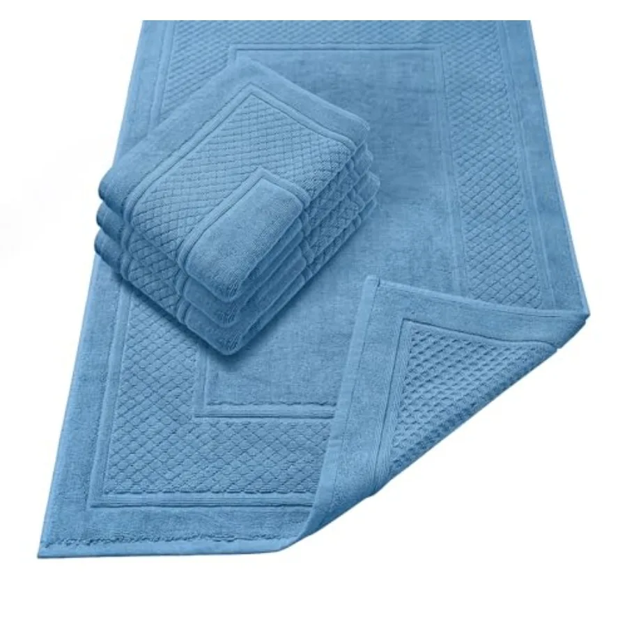 Light Bath Mat - 100% Cotton Set of 4 Absorbent Bathmat - Bathroom Mats Quick Dry Bath Mats for Bathrooms 22x34 Inches
Light Bath Mat - 100% Cotton Set of 4 Absorbent Bathmat - Bathroom Mats Quick Dry Bath Mats for Bathrooms 22x34 Inches