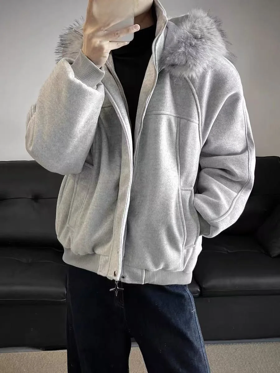 Ретро американский хлопковый тюре с капюшоном для мужчин и женщин, зимнее высококачественное лоскутное хлопковое пальто, модный большой меховой воротник
Ретро американский хлопковый тюре с капюшоном для мужчин и женщин, зимнее высококачественное лоскутное хлопковое пальто, модный большой меховой воротник