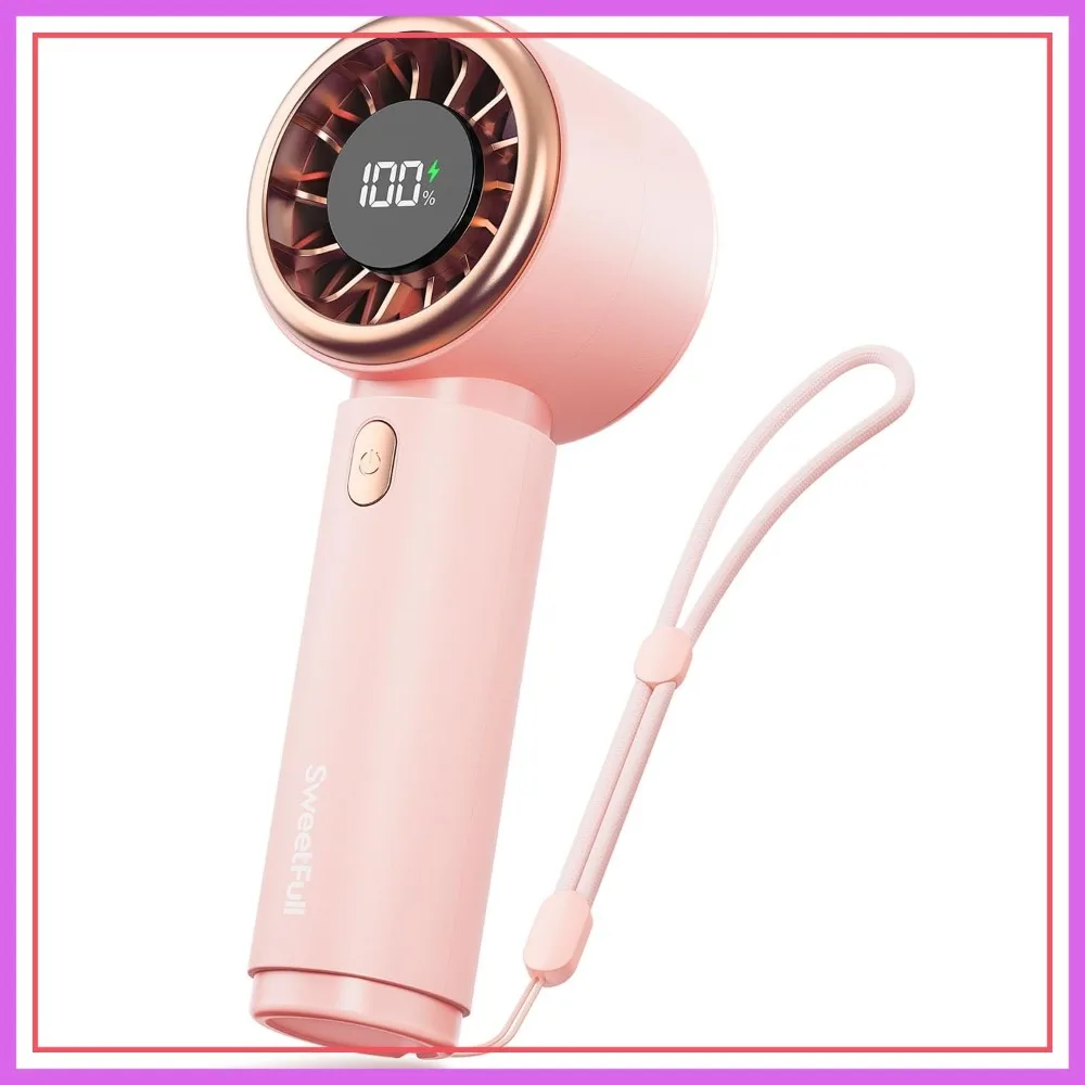 Mini Handheld Fan Portable with Rechargeable Battery, 5 Speeds, Small Personal Fan for Women Girls Kids Travel Essentials - Pink
Mini Handheld Fan Portable with Rechargeable Battery, 5 Speeds, Small Personal Fan for Women Girls Kids Travel Essentials - Pink