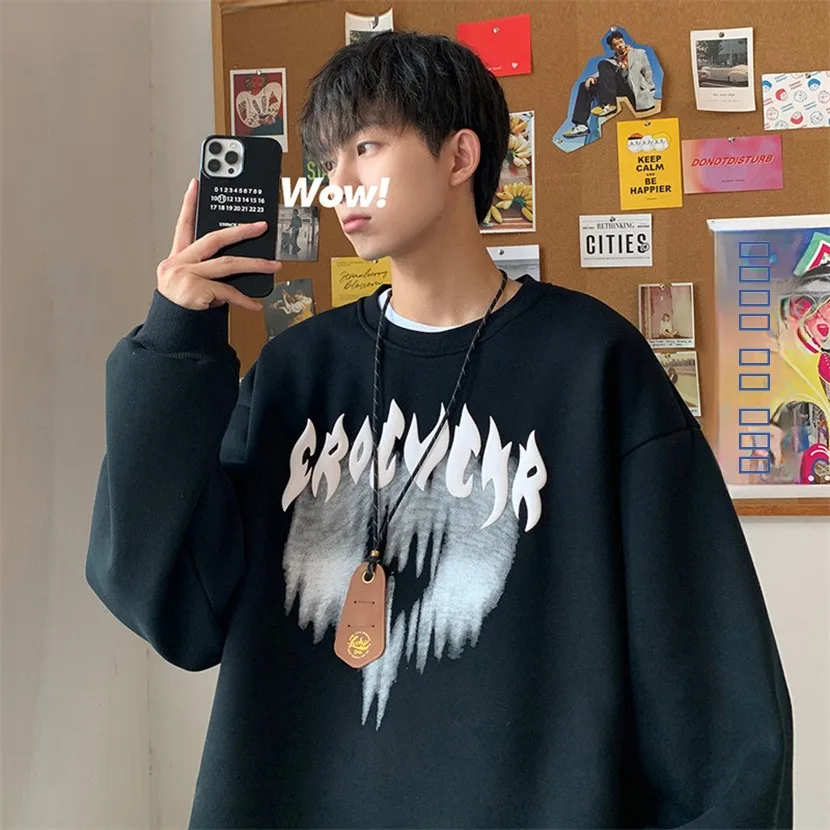 Мужской свитшот оверсайз, новинка весна-осень, с круглым вырезом, американский стиль, плотный, с принтом, с длинным рукавом, молодежный, повседневный, модный.
Мужской свитшот оверсайз, новинка весна-осень, с круглым вырезом, американский стиль, плотный, с принтом, с длинным рукавом, молодежный, повседневный, модный.