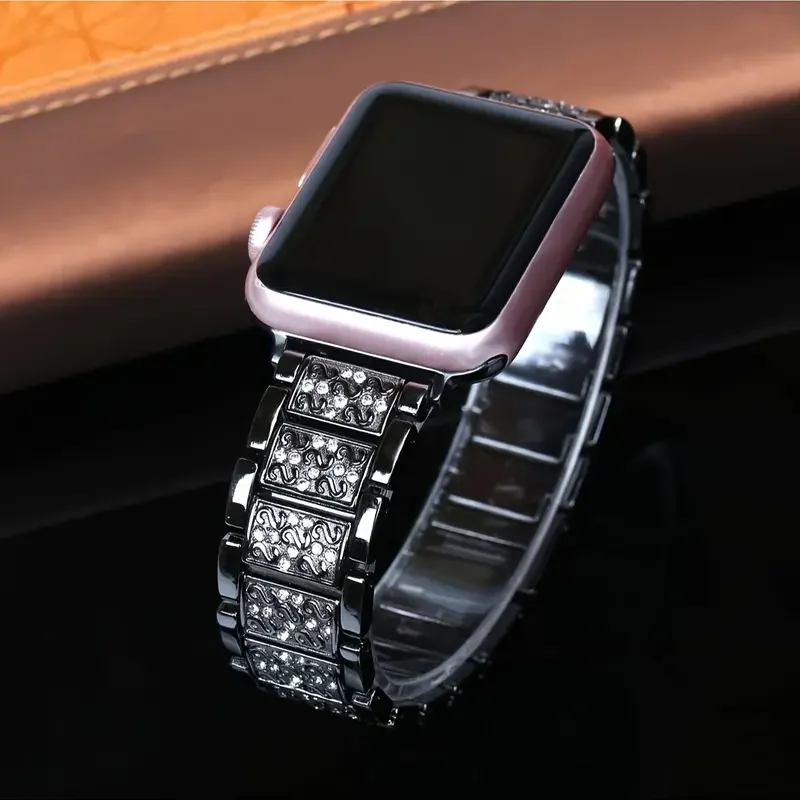 Diamond Bling Strap For Apple Watch Band 49-45-40mm 44-41mm 46-42mm Metal Belt For IWatch Series 10 9 8 7 SE 6 5 Women Bracelet
Diamond Bling Strap For Apple Watch Band 49-45-40mm 44-41mm 46-42mm Metal Belt For IWatch Series 10 9 8 7 SE 6 5 Women Bracelet